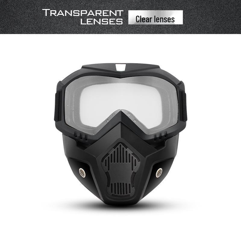 Full Face Motorcycle Helmet Goggles: Windproof, Sandproof, UV Protection