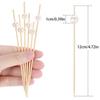 100pcs Versatile Bamboo Food Picks Disposable Fruit Sticks Decorative Dessert Sticks  Wedding Party