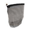 Ultralight Mesh Drawstring Sack Outdoor Travel Hiking Camping Stuff Storage Bag(Black XXL)