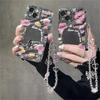 Handy-Lanyard Schlüsselanhänger Frau Mädchen Koreanischer Rosa Bär Schmetterling Blume Handy-Riemen Anhänger für Tasche Kamera-Anhänger für Hülle