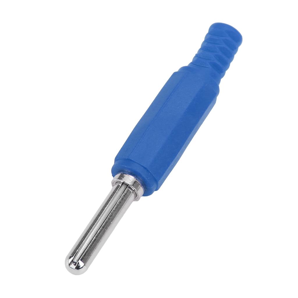 10pcs J.10023 4mm Banana Plug Professional Brass 4mm Male Banana Plug for Security AccessoriesBlue