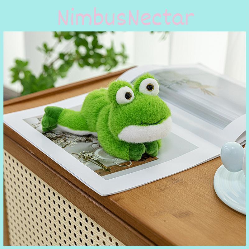 Frog Sitting Cute Animal Plush Keychain Cartoon Pendant Bag Gift Decorations