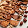 Wooden Kitchen Utensil Set, Natural Wooden Spoons – Premium Kitchen Tools, Ideal for Stirring, Mixing & Serving – Durable