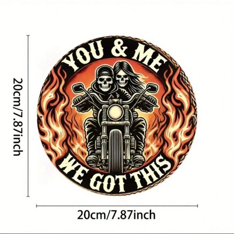 

Vintage Motorcycle Metal Wall Art, Iron Sign for Bar Garage, Gift for Biker Joom Home Decor