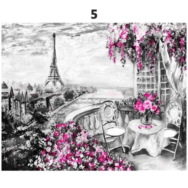 DIY 5D Diamantmalerei Eiffelturm Diamantstickerei Landschaft Kreuzstich Vollrunde Bohrer Strasssteine Geschenk Heimdeko