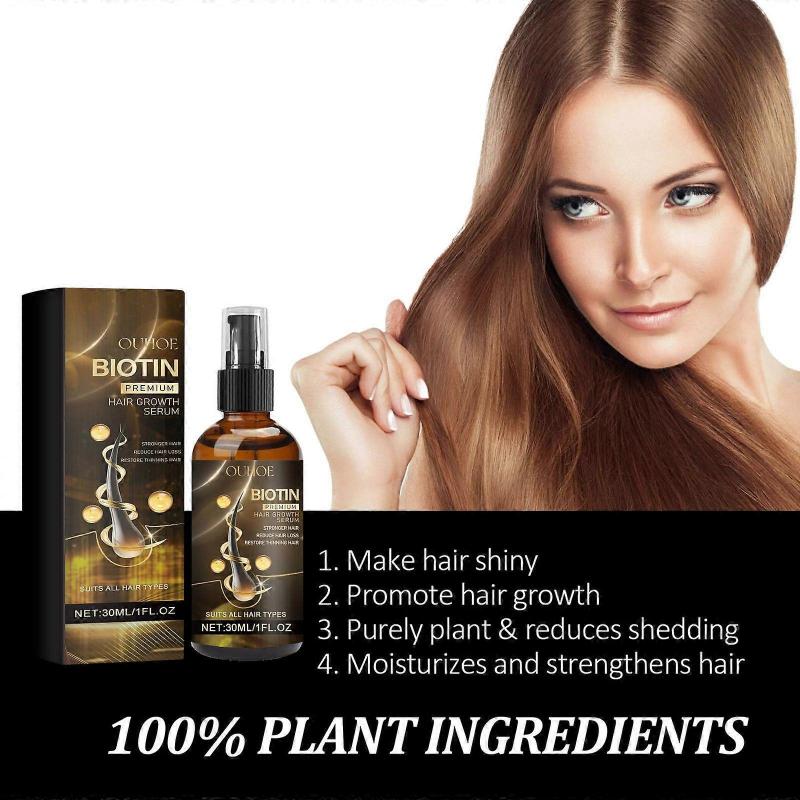 Ouhoe Biotin Hair Essence Fluffy Hair Care Enhance Hair Texture Nourishing Essence