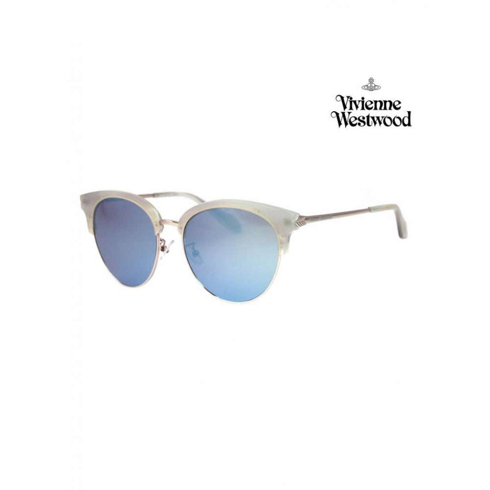 

Vivienne Westwood Vivienne Westwood Vw952s 03 Ripper Round Half Rimmed Mirror Lens Luxury Sunglasses VW952S03R