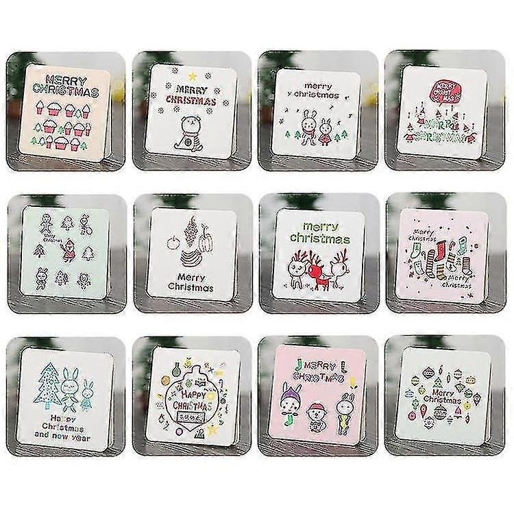 Christmas Card Set- Winter Happy Holiday Greeting Cards Of 144-pack