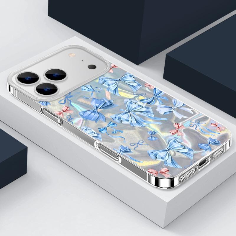 Small Case For iPhone 17 Air 16e 16 15 14 Pro Max 13 17 Pro Max Shockproof Colorful Butterfly Pattern Hard PC Phone Cover