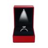 Red Square Ring Storage Ring Displays Case Jewelry Display LED Lighted Jewelry Box Gift Packaging