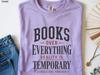 Books Over Everything T-shirt | Oversized Book Lover Shirt, Vintage Literary Graphic Tee