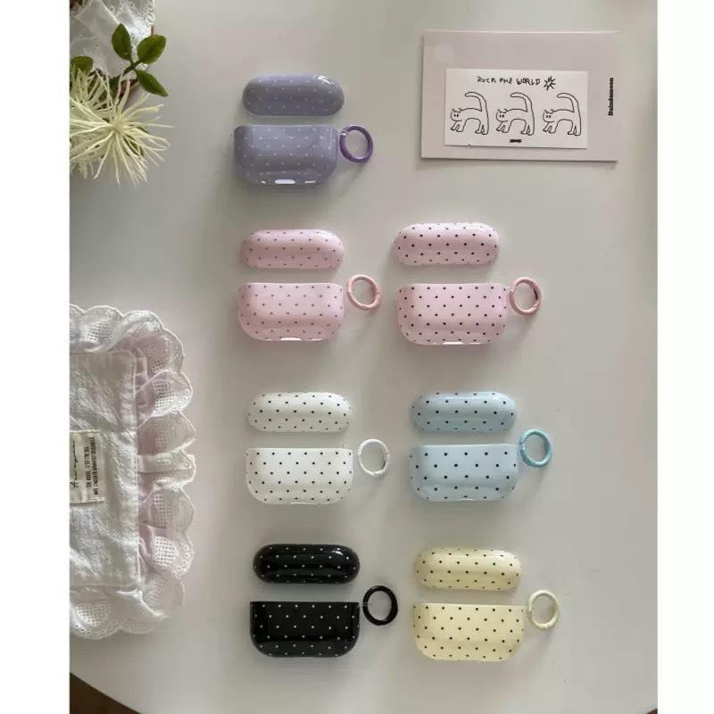Multi-color Gray Powder Polka Dots Are Suitable for Apple AirpodsPro1 Bluetooth Headset 1 Protective Case Soft Headphone Case 1st Generation Pro