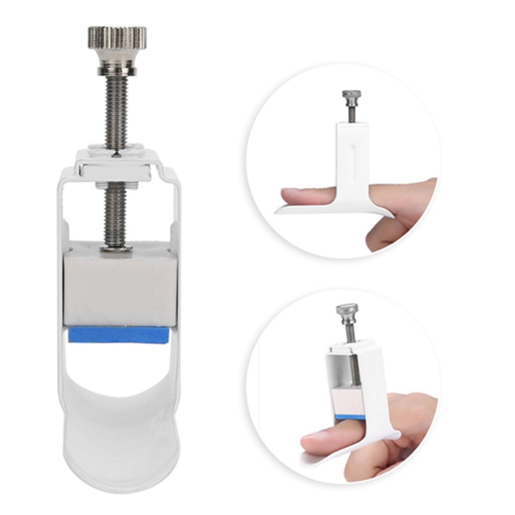 Finger Straightener Hand Injury Support Brace Joint Rehabilitation Machine White Average Size for Finger Recovery