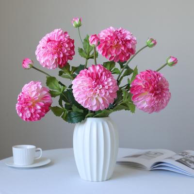 2 Heads Beautiful Flowers Living Room Dining Table Flower Material Accessories Wedding Hall Decoration Photography Hand-held Flower Ornaments