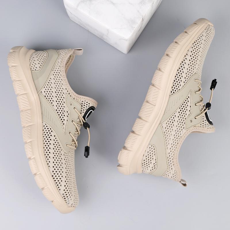 Fashion Breathable Man Sports Shoes New Arrival Men Mesh Flats Flying Fabric Casual Shoe Quick Dry Wading Aqua Shoes Hollow Out Sneakers
