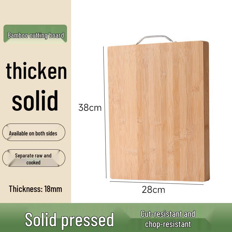 Antibacterial Bamboo Cutting Board - Mold-Resistant, Durable Kitchen Chopping Board for Home.