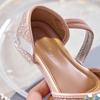 Girls' 2025 Summer Bow Rhinestone Sequin Princess Sandals