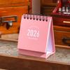 2026 Mini Desk Calendar Creative Coil Calendar Planner Desktop Ornament Decoration Office Stationery