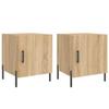 VidaXL Tables de chevet 2 pcs chêne sonoma 40x40x50 cm bois ingénierie 827587