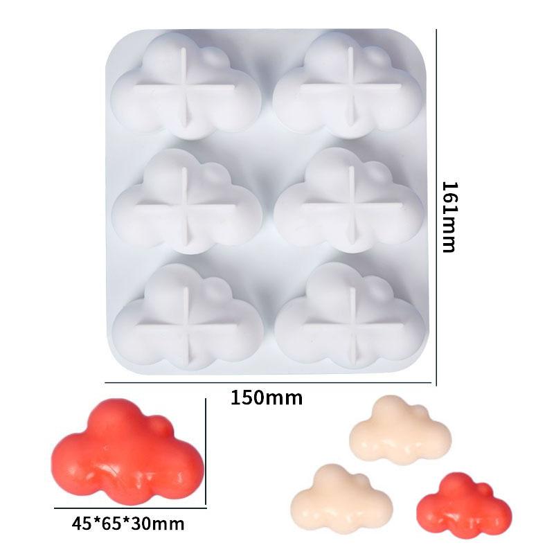 DIY 36 Cavities Clouds Baking Mold Reusable Candy Jelly Mold Fondant Mousse Cake Chocolate Pudding Kitchen Tools Accessories