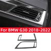 Per BMW Serie 5 G30 2018-2022 Accessori Fibra di Carbonio Interno Cruscotto Auto Griglie di Ventilazione Sinistra e Destra Cornice Rivestimento Copertura