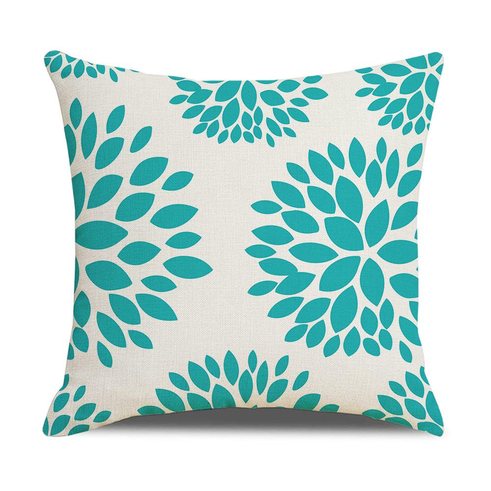 Simple Household Items Letter Geometric Print Square Pillowcase Car Cushion Sofa Pillowcase