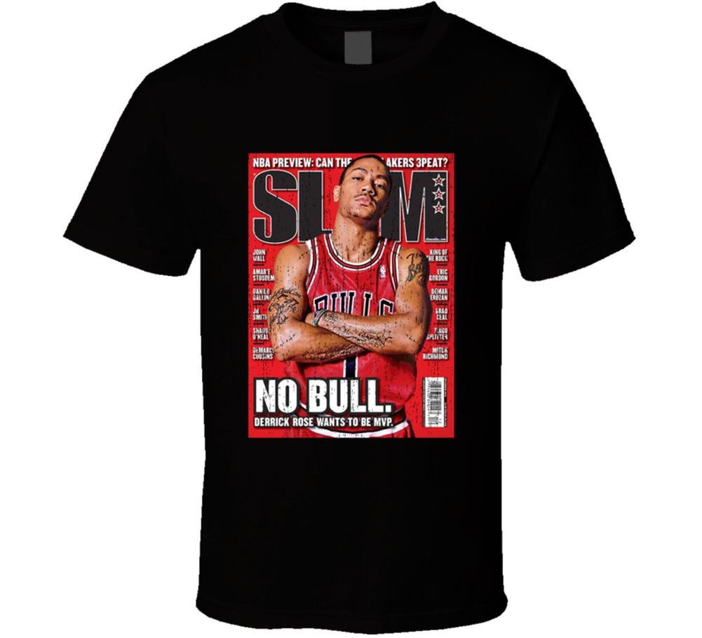 Slam Magazine Issue 143 Derrick Rose Popular Basketball Magazine Grunge Look T S S