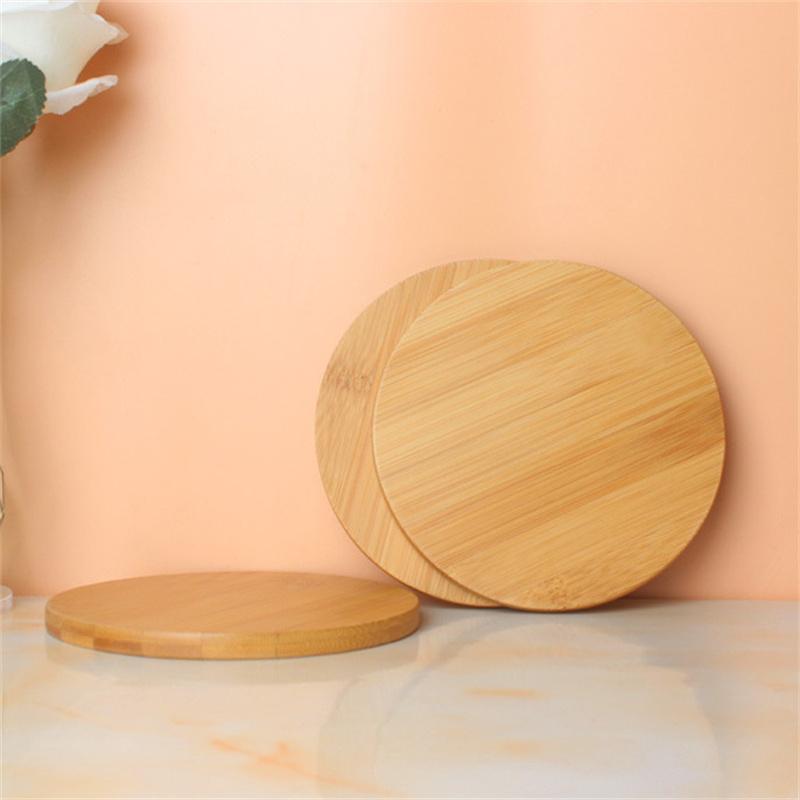 15cm/59inch Diameter Round Coaster Placemats Bamboo Tray  Tea Coffee Cup Pad Bamboo Wood Plate Heat Resistant Tableware Mug Mat