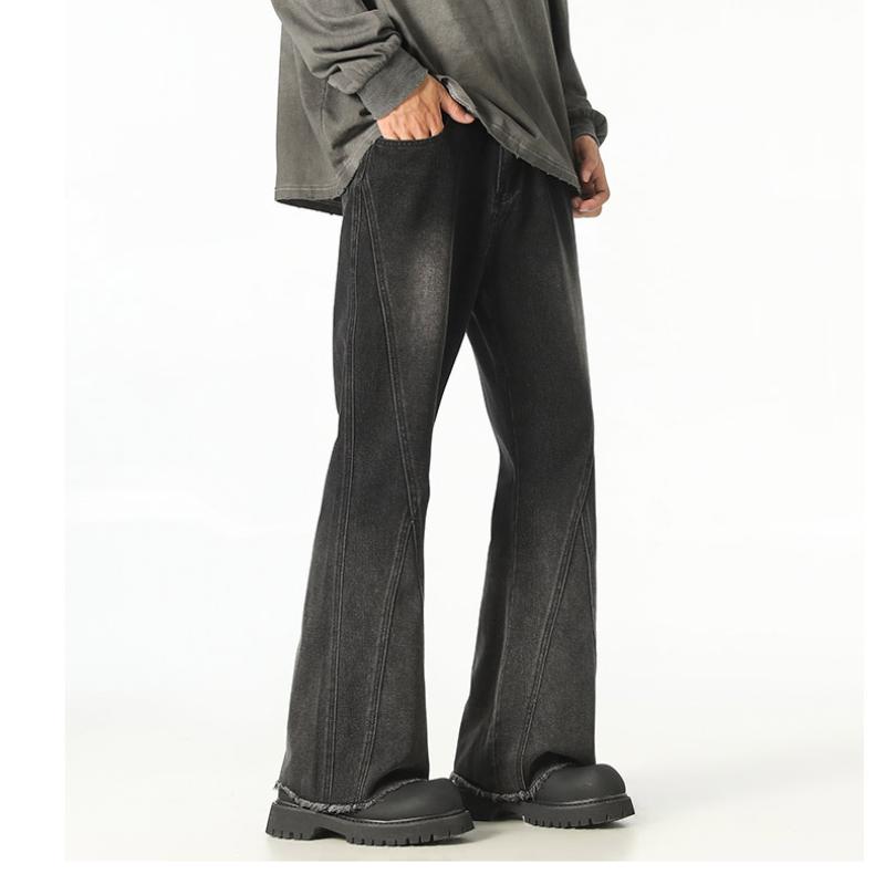 

Мужские брюки в стиле хай-стрит, свободные, с широкими штанинами XXXL чёрный