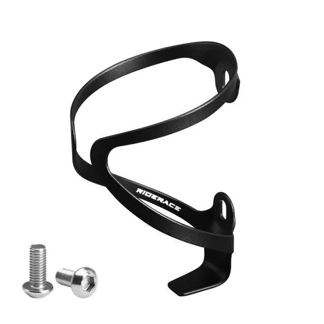 RIDERACE Bicycle Bottle Holder Ultralight Aluminium oy MTB Mountain Road Bike Water Kettle Cage Mount Cycling Accessories чёрный