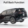 1:24 LX600 LX570 SUV Alloy Car Model Toy Diecasts Metal Off-road Vehicles Pull Back Sound Light Simulation Toys Childrens Gifts