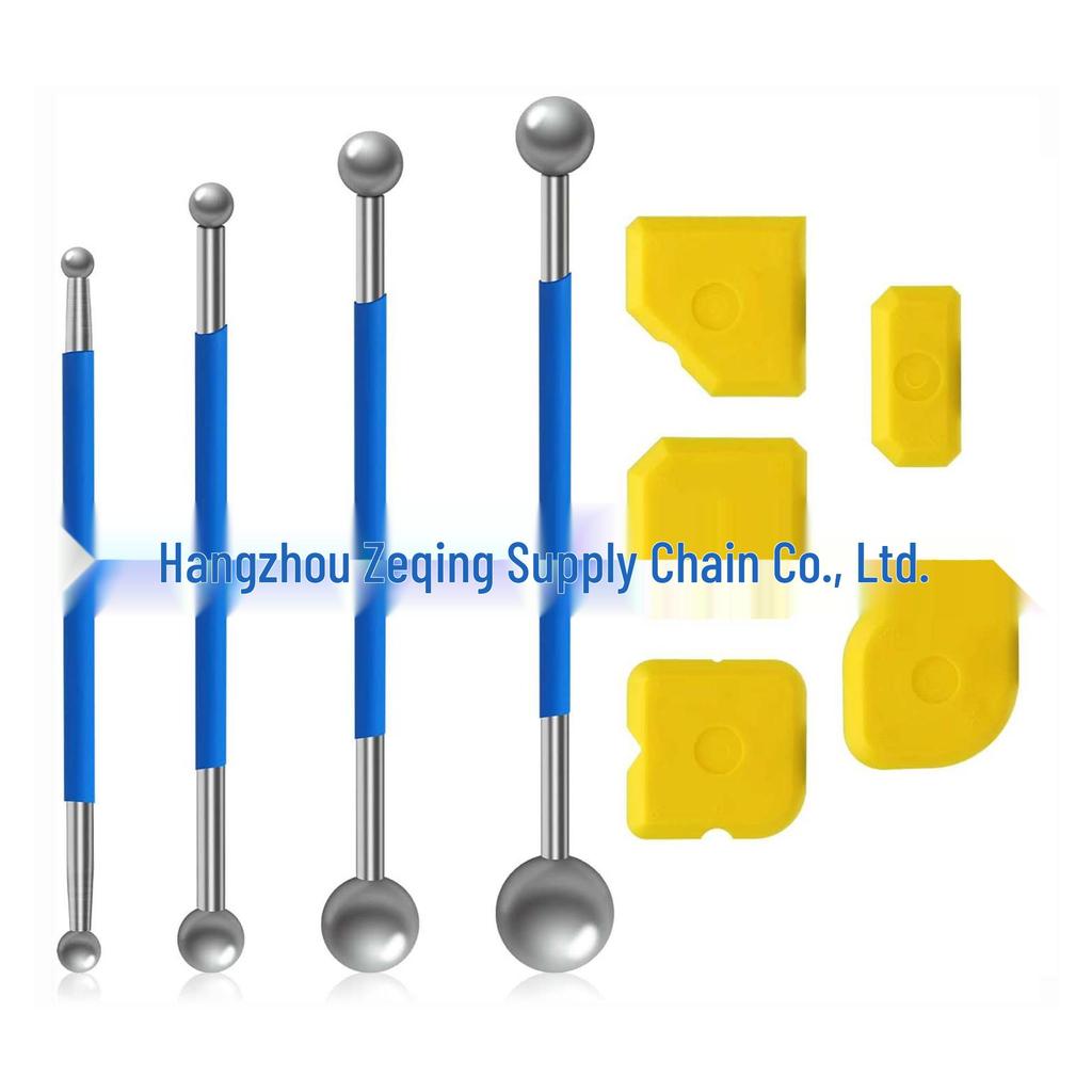 Tile Seam Pressing and Scraping Tool Set - 9 Pieces