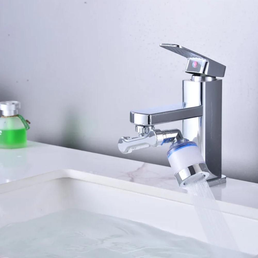 New Swivel Faucet Water Filter Remove Chlorine Heavy Metals Filtered Showers Head Soft Hard Water Bath Filtration Purifier 1080°