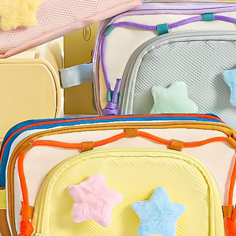 Large Capacity Pencil Case Fabric Pencils Bag Multi Compartments Pen Pouches Big Capacity Pens Organiser for Student