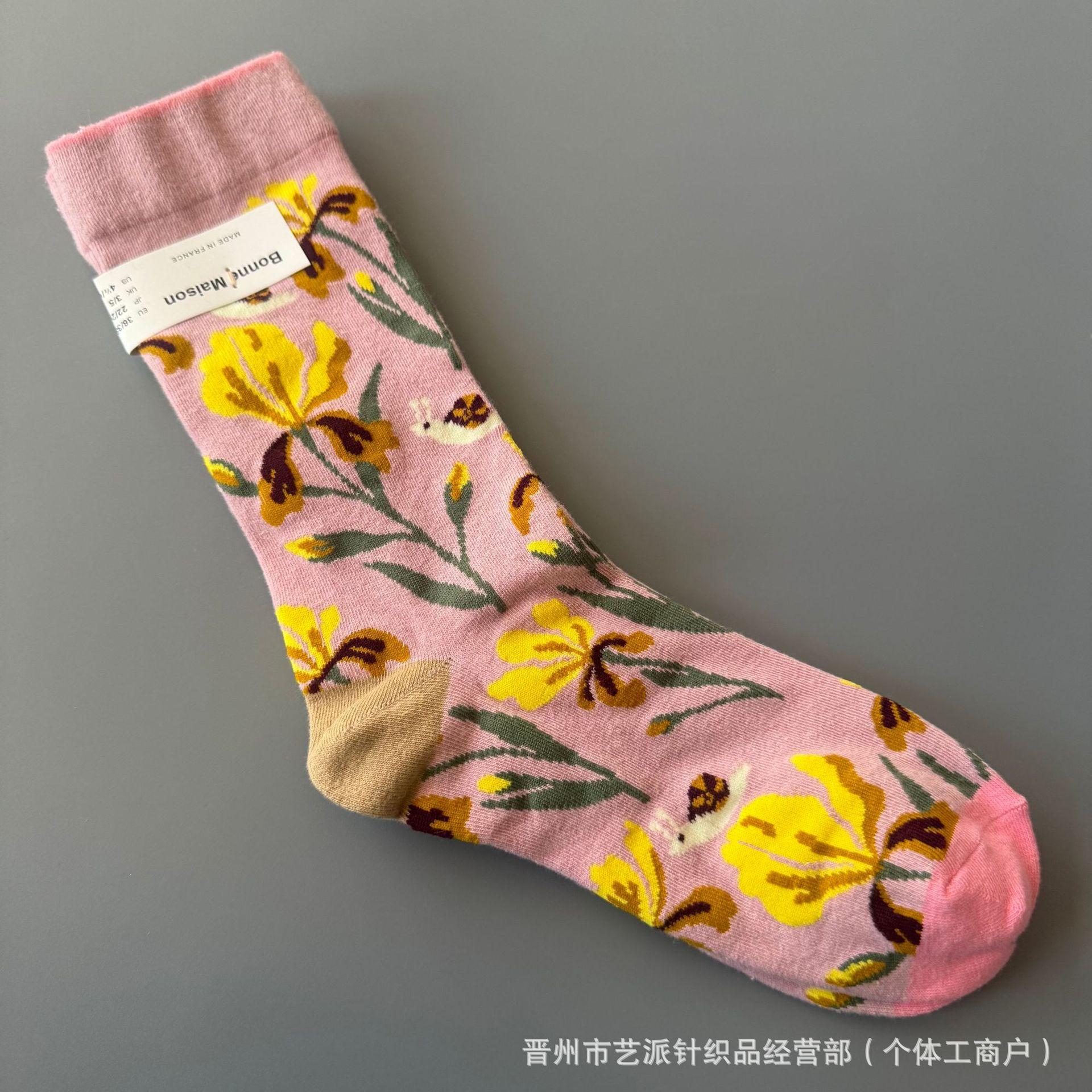 Mid-calf Women s Fashion Socks Long Women s Socks One Size