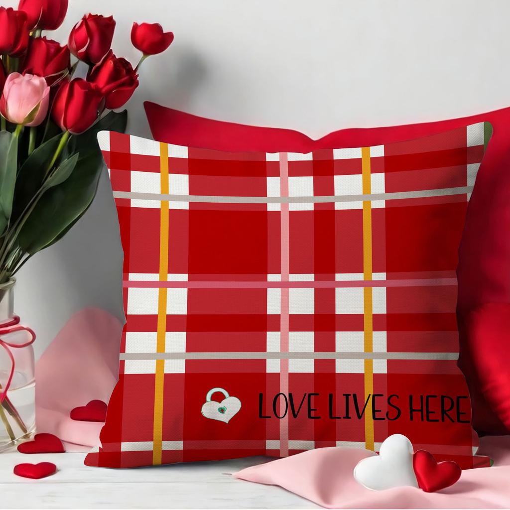 New Valentine'S Day Pillow Love Balloon Decorative Cushion Red Waste Atmosphere Pillow Cover Premium Durable Quality