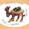 Camel Figurine Enameled Jewelry Box Case Multipurpose Alloy Art Decor Trinket Treasure