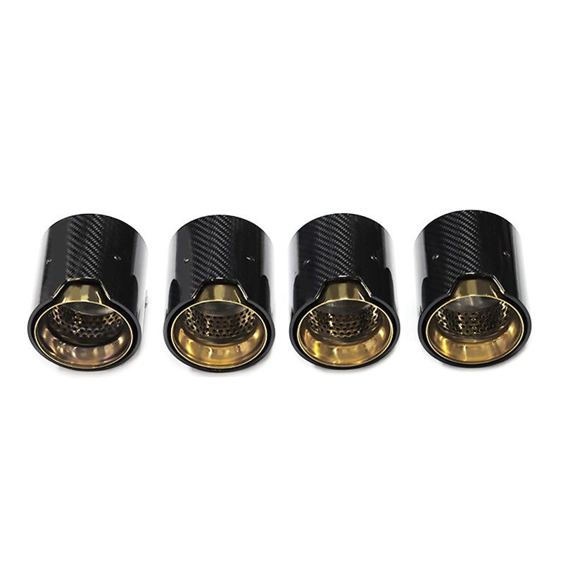 BMW M5 F90 Rear Quad Exhaust System - Carbon Fiber MP Style Tailpipe Muffler.