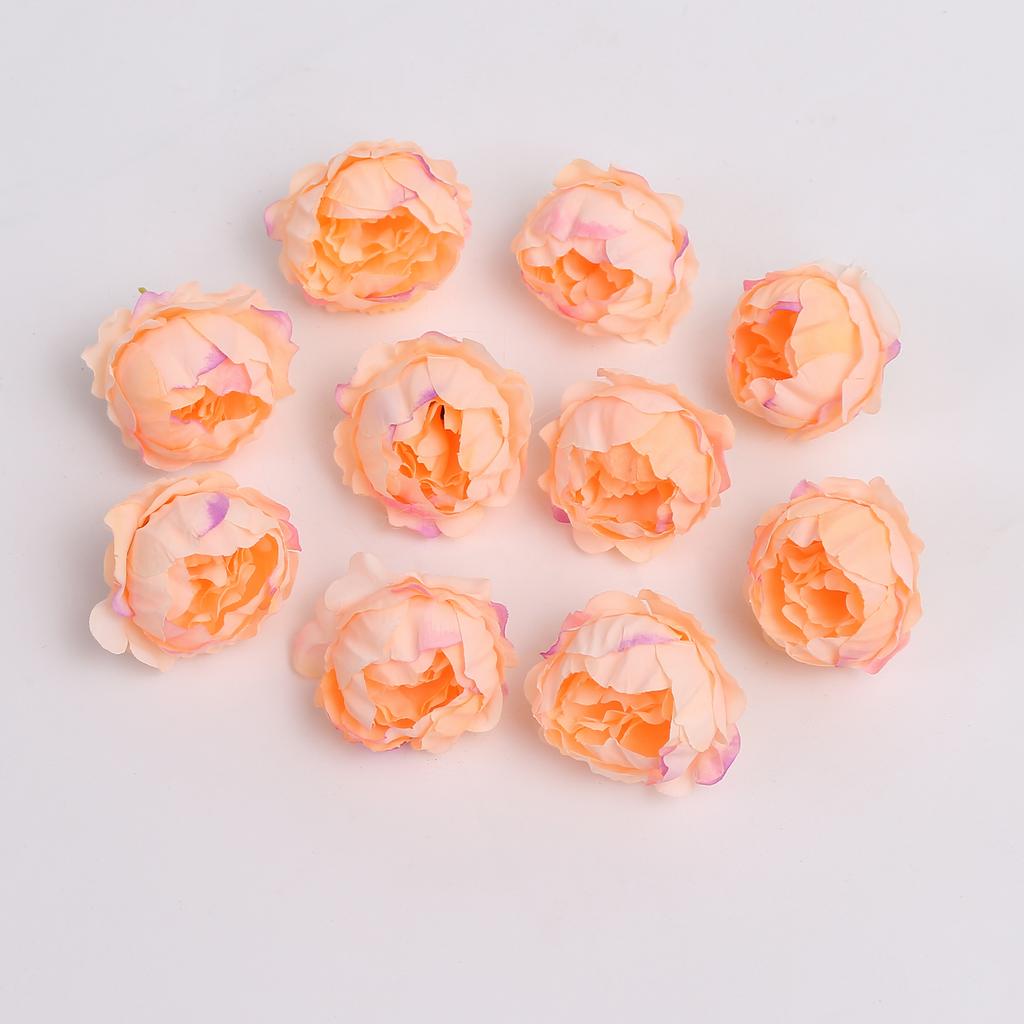 5/10Pcs Artificial Peony Flowers 4.5cm Fake Flower Heads for Home Room Dceor Wedding Marriage Decoration DIY Gifts Accessory