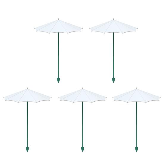 Litet Utomhusparasoll 10 Tum Diameter Växtparaply, UV-skyddande Skugga, Mini Ger Skugga Glasfiber Trädgårdsparaply till ?Försvara växter från
