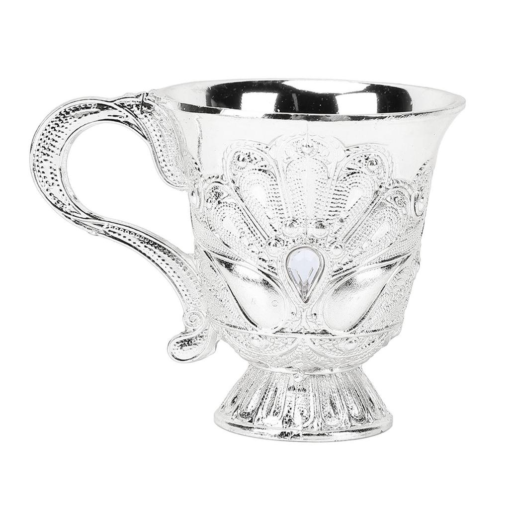 Retro Wine Glass Metal Multi Functional Decorative Shot Glass Wine Chalice for Bar Display Cabinet