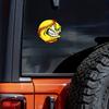1pc Angry Softball Car Stickers Cartoon Auto Window Bumper Body Decor Motorcycle Tank Racing Helmet Vinyl Decals Car Accessories