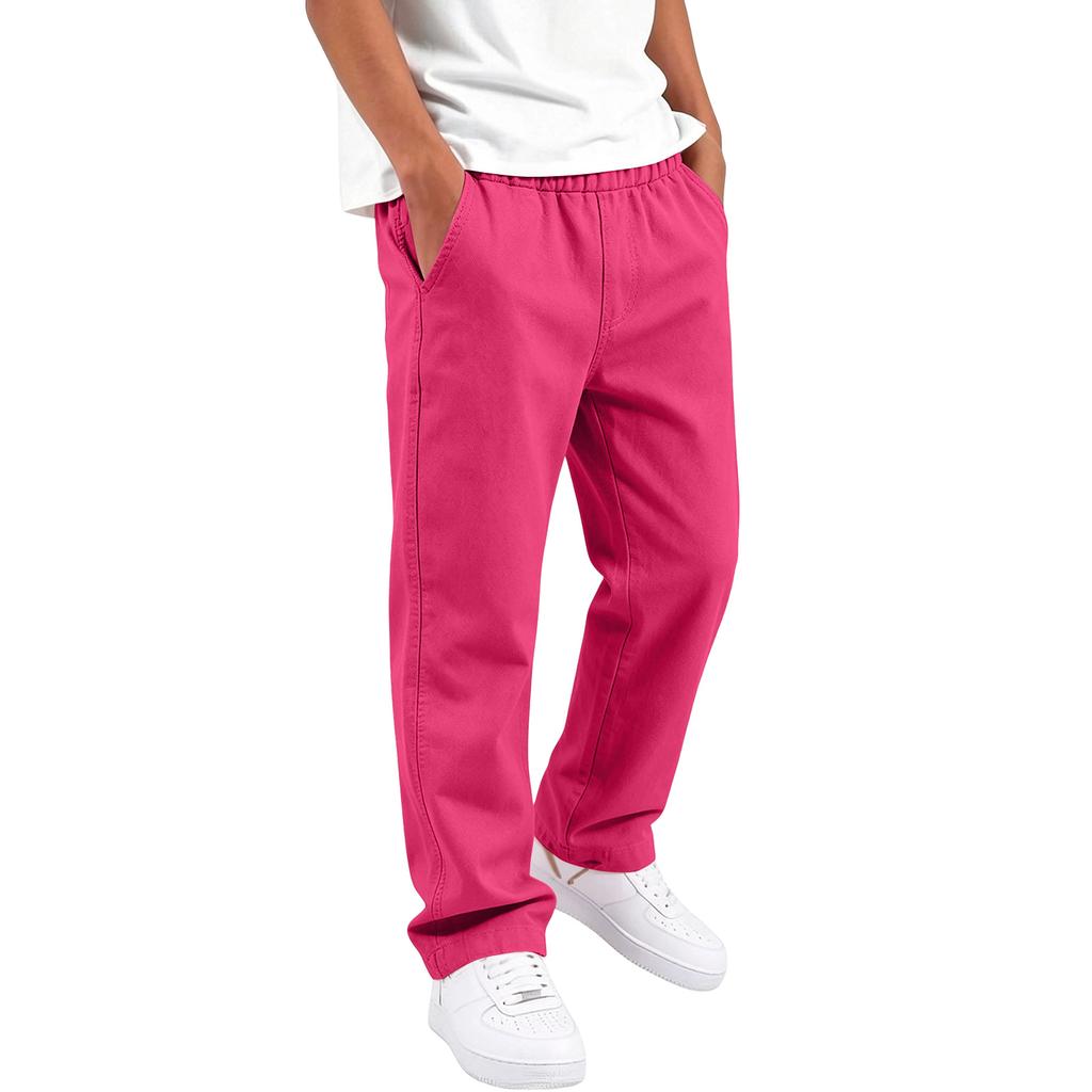 Kids High Waist Yoga Pants, Color Stretch, Elastic Waistband, Casual for Running Dance Fitness