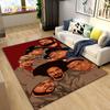 Hip Hop Art Rapper Legend Star Area Rug Large,Carpet Rug for Living Room Bedroom Sofa Doormat Decoration,Kids Non-slip Floor Mat
