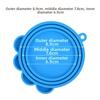 Reusable Pet Canned Lid Silicone Feeders Food Can Lid Storage Top Cap Cover  Pet Daily Supplies