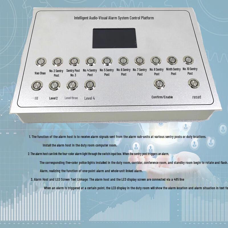 

XINLEI Intelligent Sound & Light Alarm System Host CN plug (adapter included)