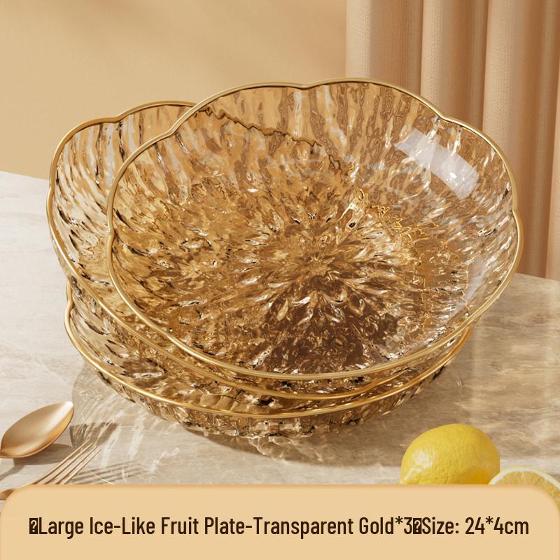 Modern Luxury Fruit and Snack Display Plate for Living Room