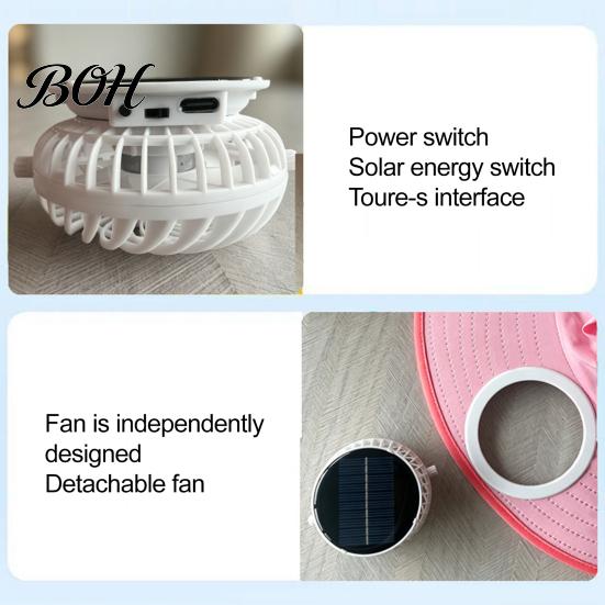 Baby Sun Hat With Fan Kids Cap with Built-in Solar Fan, Wide Brim Protection Cooling Hat, Breathable Mesh Fabric Summer Cartoon Pattern, Shawl Design