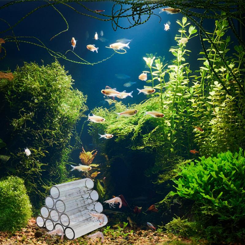Transparent Acrylic Breeding Tube Shrimp Fish Hide Cave House Aquarium Decoration Supplies