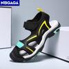 Summer Beach Water Children Sandals Outdoor Non-slip Soft Bottom Shading Leather Boys Comfortable Walking Sandials